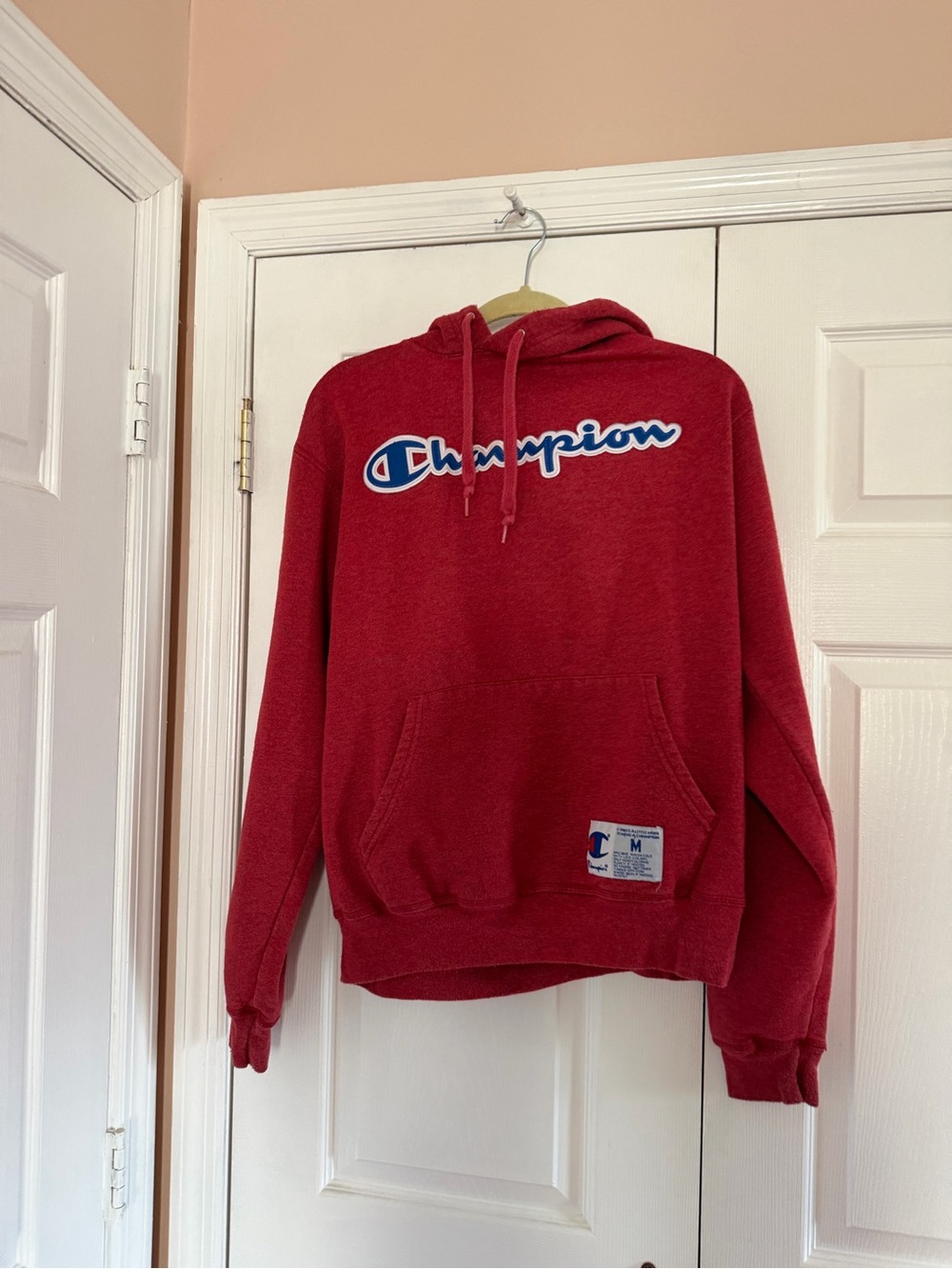 Champion Red Fleece Hoodie